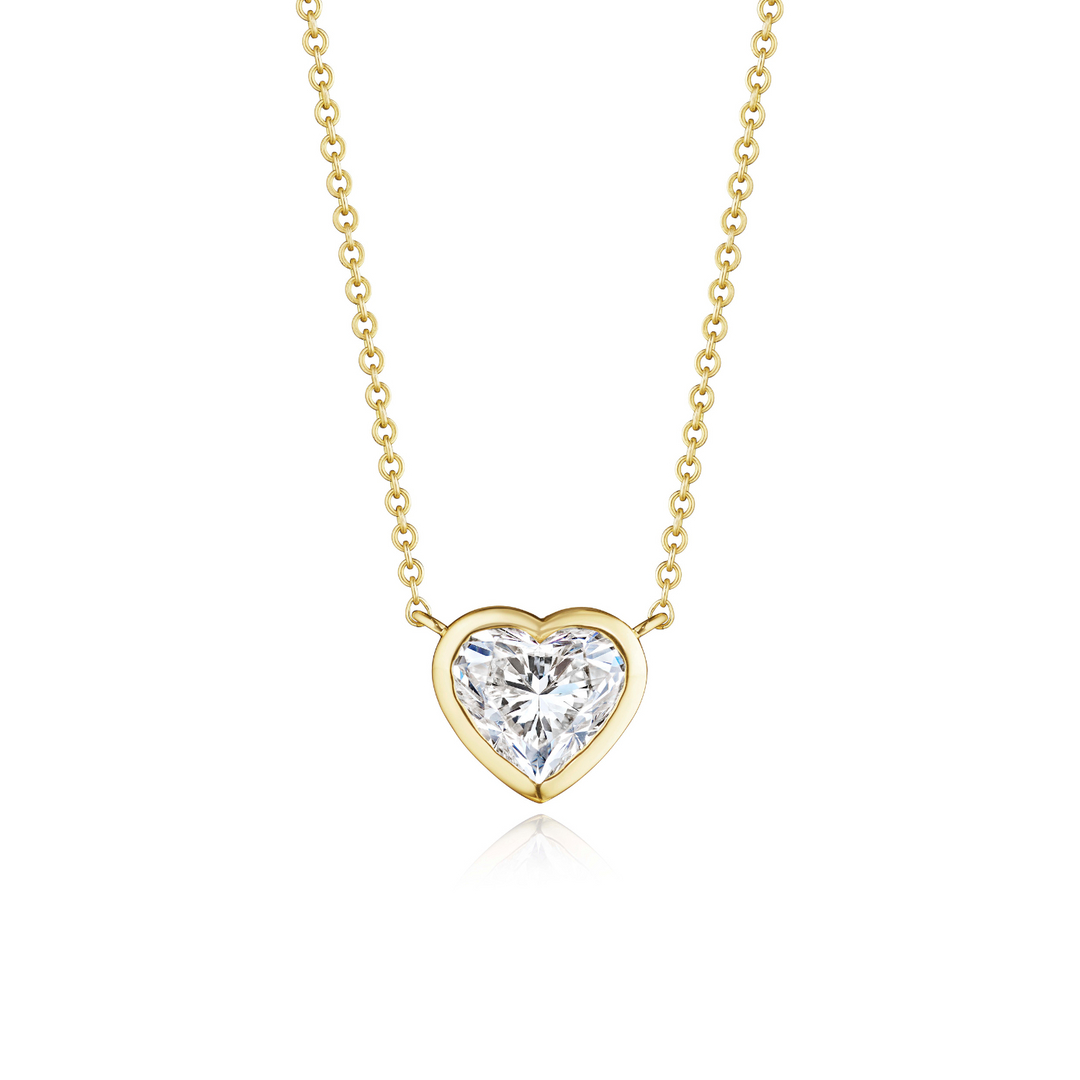 Bezel Heart Pendant