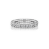 White Diamond Single Line Stretch Ring