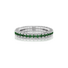 Tsavorite Single Line Stretch Ring