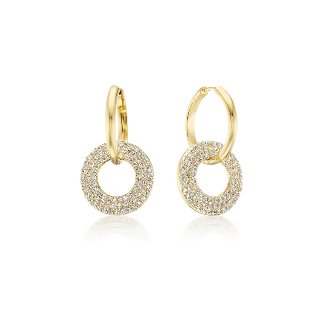 Circa Pavé Hoop Earrings