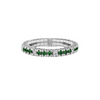 Tsavorite Single Line Stretch Ring