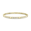 Bezel Diamond Pattern Flex Bangle