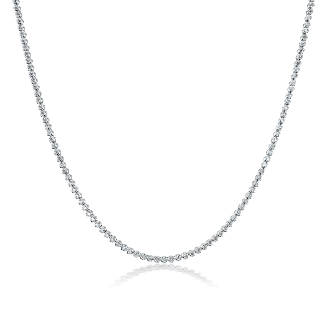 Bezel Tennis Necklace