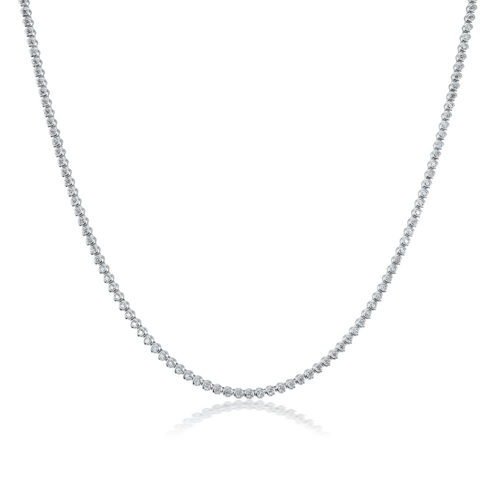 Bezel Tennis Necklace