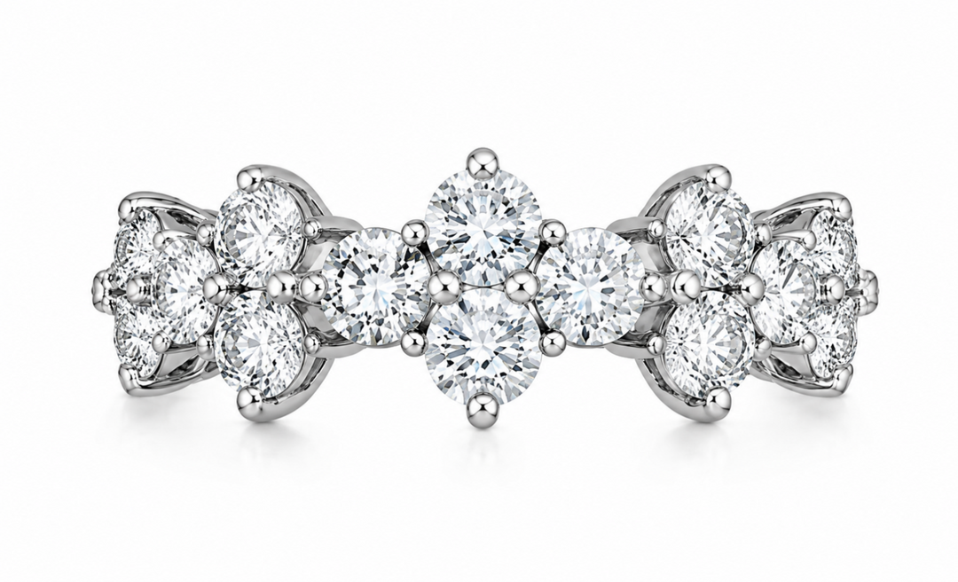 Trio Half Eternity Ring