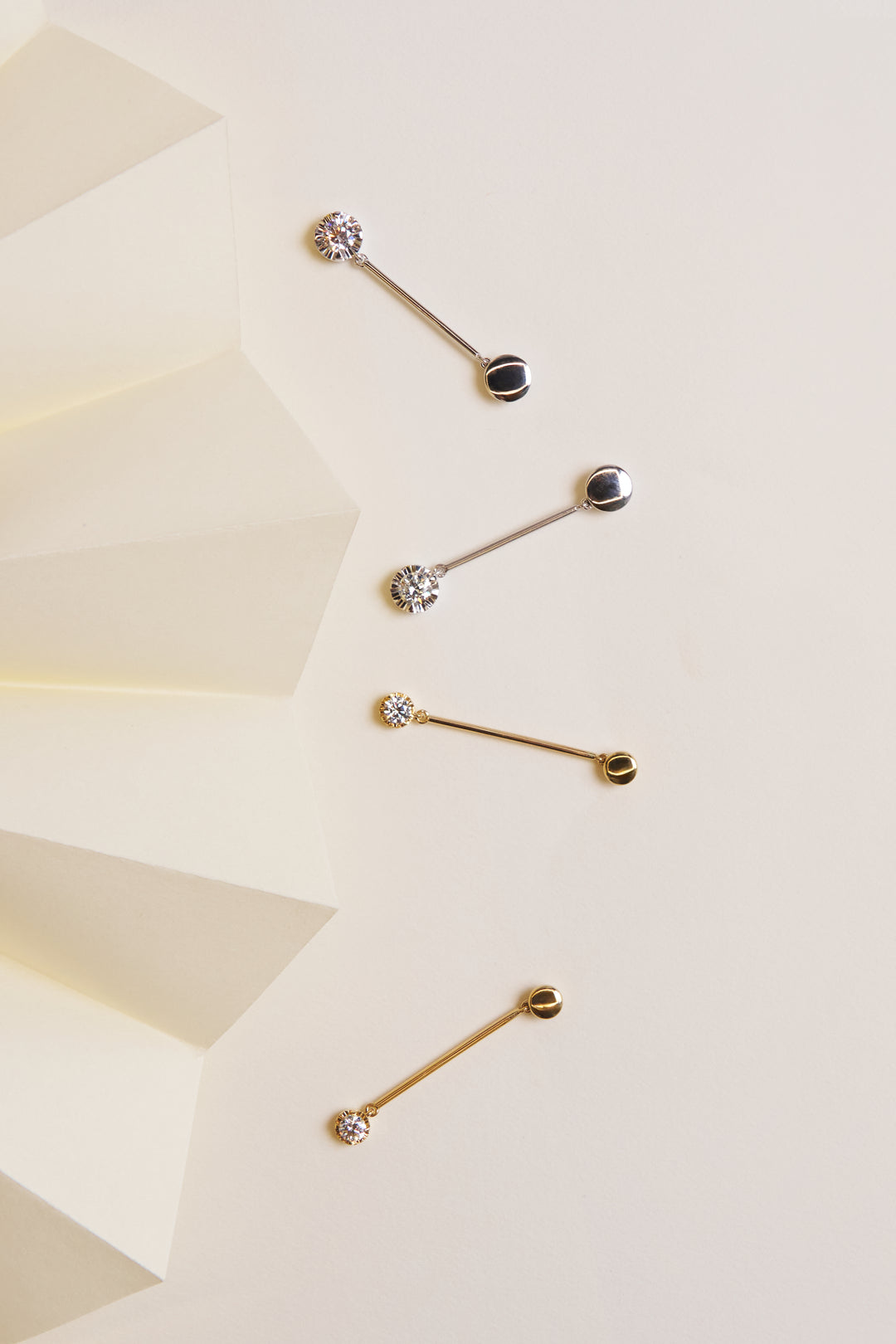 Fluted Drop Earrings