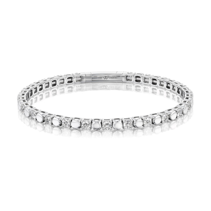 Diamond Bead Flex Bangle