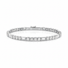 Bezel Diamond Pattern Flex Bangle