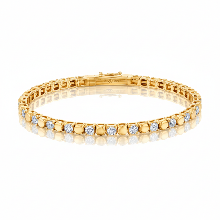 Diamond Bead Flex Bangle