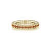 Orange Sapphire Single Line Stretch Ring