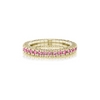 Pink Sapphire Single Line Stretch Ring