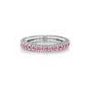 Pink Sapphire Single Line Stretch Ring