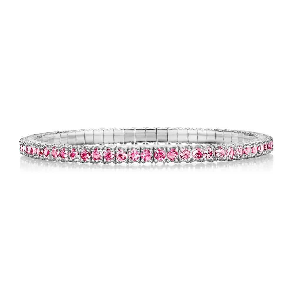 Pink Sapphire Stretch Bracelet