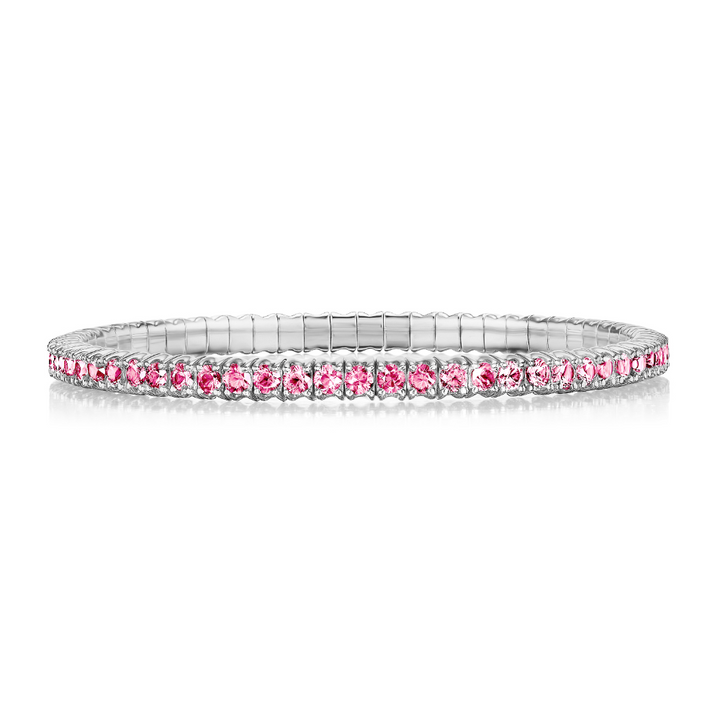 Pink Sapphire Stretch Bracelet