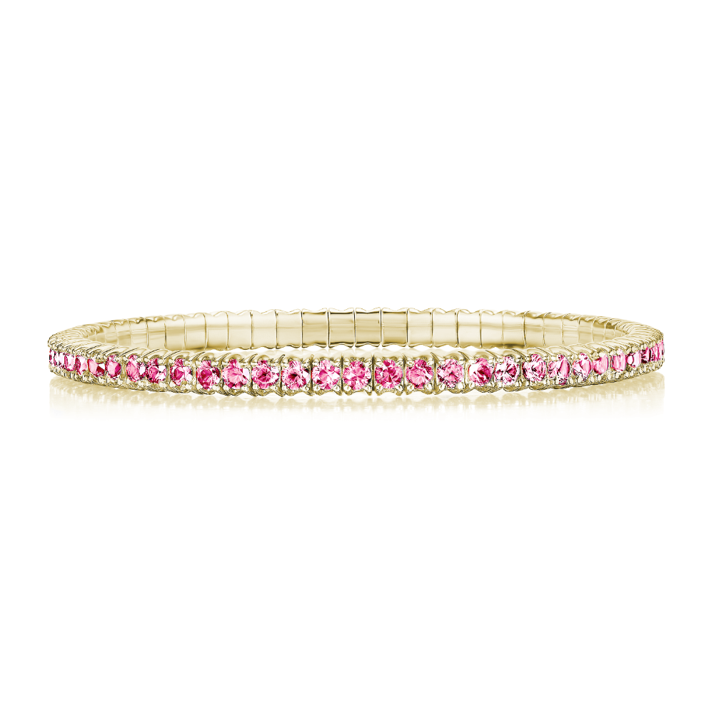 Pink Sapphire Stretch Bracelet