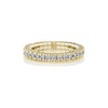 White Diamond Single Line Stretch Ring