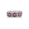 Ruby Multi Row Stretch Ring