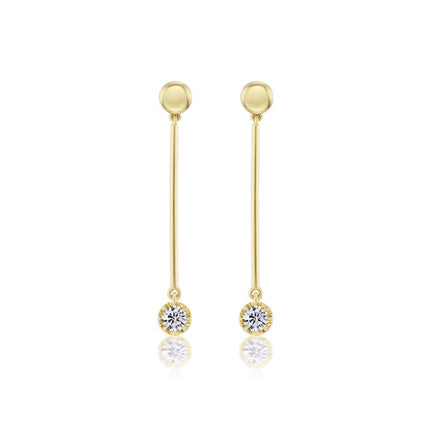 Fluted Drop Earrings