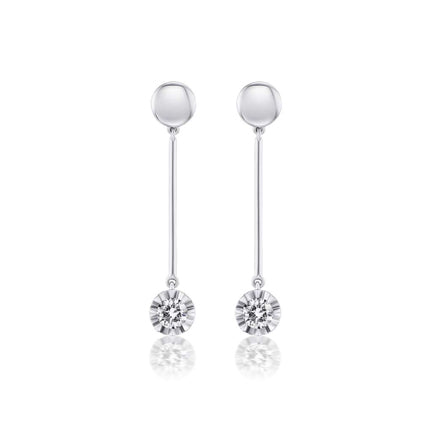 Fluted Drop Earrings
