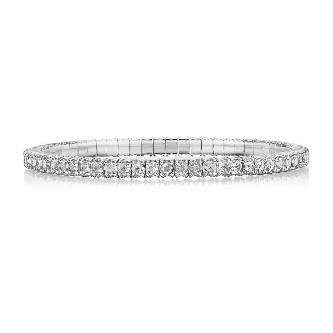 White Diamond Stretch Bracelet