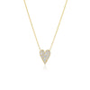 Pavé Long Heart Pendant