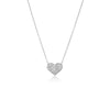 Pavé Wide Heart Pendant
